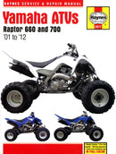 Yamaha Raptor 660 & 700 ATVs (01 - 12) Haynes Repair Manual-9781563929779