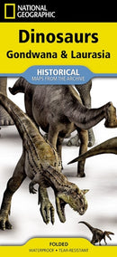 National Geographic Dinosaurs of Gondwana & Laurasia Map
