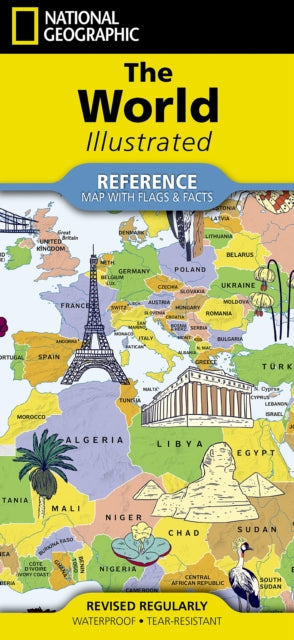 National Geographic World Illustrated Map [folded]