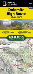 Dolomite High Route (Alta Via 1) Map