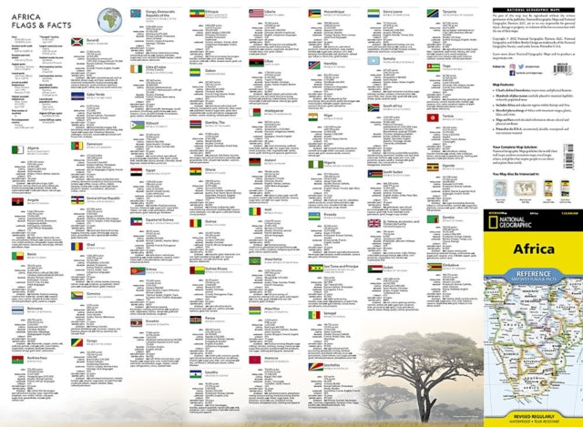 Africa Reference Map (folded)