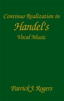 Continuo Realization in Handel's Vocal Music-9781580463614