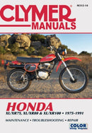 Honda XL/XR75, XL/XR80 & XL/XR100 Series Motorcycle (1975-1991) Service Repair Manual-9781599693156