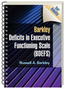Barkley Deficits in Executive Functioning Scale (BDEFS for Adults), (Wire-Bound Paperback)-9781606239346