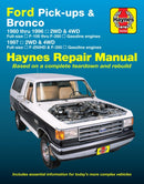 Ford pick-ups F-100-F-350 & Bronco (1980-1996) & F-250HD & F-350 (1997) Haynes Repair Manual (USA)-9781620920107