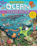 Creatures of the Ocean Sticker Poster : Includes a Big 15" x 28" Poster, 50 Colorful Animal Stickers, and Fun Facts-9781635866209