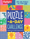 Puzzle-a-Day Challenge: Bite-Size Puzzles All Year Long : Bite-Size Puzzles All Year Long, A 365 Day Kids Puzzle Book with a Variety of Puzzles Including Word Searches, Brain Teasers, Mazes and More f-9781639623341