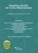 Federal Rules of Civil Procedure, Educational Edition, 2018-2019-9781640209343