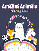 Amazing Animals Coloring Book-9781641241915