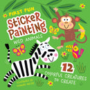 First Fun Sticker Painting: Wild Animals : 12 Colorful Creatures to Create-9781641243513