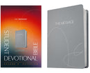 Message Student Devotional Bible Stone Gray, The-9781641588065