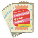 6-Pack Em & Friends Sweetest Year Ever Greeting Cards-9781642465624