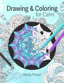 Drawing and Coloring for Calm : Relaxing Mandala Drawing Pages for Adults (Art Therapy)-9781642509014