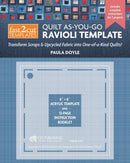 fast2cut Quilt As-You-Go Ravioli Template : Transform Scraps & Upcycled Fabric into One-of-A-Kind Quilts!-9781644036174