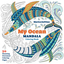 My Ocean Mandala Coloring Book : 30 Stunning, Oversized Coloring Pages-9781644036501