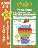 Gold Stars Year One My BIG Workbook (Includes 300 gold star stickers, Ages 5 - 6)-9781646380275