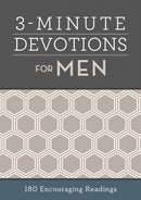 3-Minute Devotions for Men : 180 Encouraging Readings-9781683222507