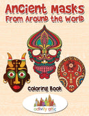 Ancient Masks From Around the World Coloring Book-9781683238409