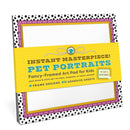 Knock Knock Kids Pet Portraits Sticky Art Frames Pad-9781683495260