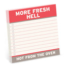 Knock Knock More Fresh Hell Large Sticky Notes (4x4in)-9781683495550