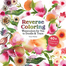 Reverse Coloring Watercolors for You to Doodle & Trace