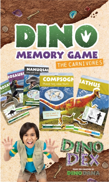 Dino Memory Game: The Carnivores : (Dinosaurs for Kids, Memory Card Game for Kids, Fossils, Prehistoric)-9781684817276