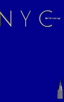 NYC Chrysler building bright blue classic grid page notepad $ir Michael Limited edition : NYC Chrysler building bright blue classic grid page notepad-9781714803675