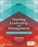 Nursing Leadership and Management for Patient Safety and Quality Care-9781719651523