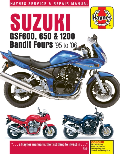 Suzuki GSF600, 650 & 1200 Bandit Fours (95 - 06) Haynes Repair Manual