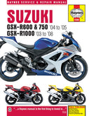 Suzuki GSX-R600/750 (04 - 05) & GSX-R1000 (03 - 08) Haynes Repair Manual