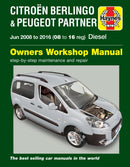 Citroen Berlingo & Peugeot Partner Diesel (June 08 - 16) 08 to 16 Haynes Repair Manual-9781785213410