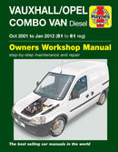 Vauxhall/Opel Combo Diesel Van (Oct 2001 to Jan 2012) 51 to 61 Haynes Repair Manual-9781785213625