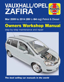 Vauxhall/Opel Zafira (Mar 09-14) 09 to 64 Haynes Repair Manual-9781785213663