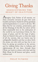 Giving Thanks