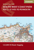 South West Coast Path Map Booklet - Vol 2: St Ives to Plymouth : 1:25,000 OS Route Mapping-9781786312785