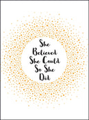 She Believed She Could So She Did : Inspirational Quotes for Women-9781786854889