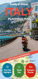 Lonely Planet Italy Planning Map : Durable, Waterproof, Easy-Fold Travel Map with Attractions, Itineraries & Transport Guide - Handy Slipcase for Japan Adventures-9781787015852