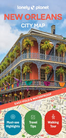 Lonely Planet New Orleans City Map-9781787015999