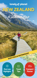 Lonely Planet New Zealand Planning Map-9781787016040