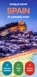 Lonely Planet Spain Planning Map-9781787016583