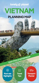 Lonely Planet Vietnam Planning Map-9781787017948