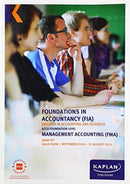 FMA - MANAGEMENT ACCOUNTING - EXAM KIT-9781787403406