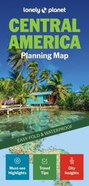 Lonely Planet Central America Planning Map-9781788687904