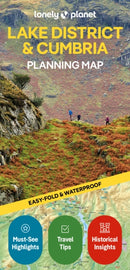 Lonely Planet Lake District & Cumbria Planning Map