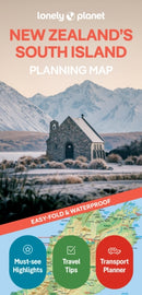 Lonely Planet New Zealand's South Island Planning Map-9781788688468