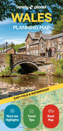 Lonely Planet Wales Planning Map-9781788688987