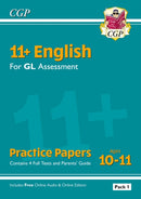 11+ GL English Practice Papers: Ages 10-11 - Pack 1 (with Parents'' Guide & Online Edition)
