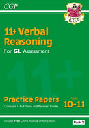 11+ GL Verbal Reasoning Practice Papers: Ages 10-11 - Pack 2 (with Parents'' Guide & Online Ed)