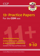 11+ CEM Practice Papers - Ages 9-10 (with Parents'' Guide & Online Edition)
