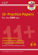 11+ CEM Practice Papers - Ages 8-9 (with Parents'' Guide & Online Edition)